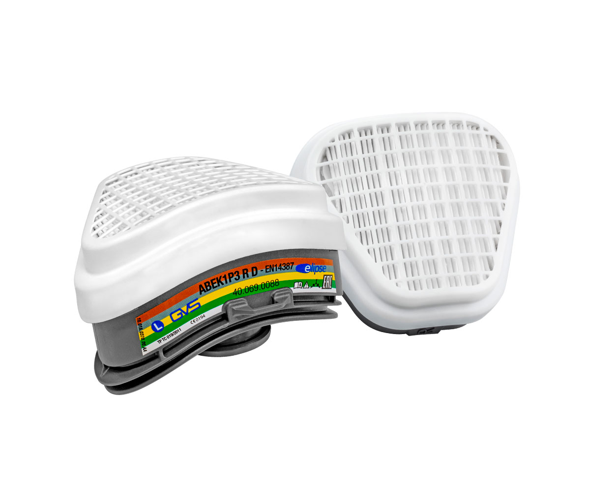 GVS SPR492 ABEK1P3 Replacement Filters for Multi-Gas and Dust (Pair)